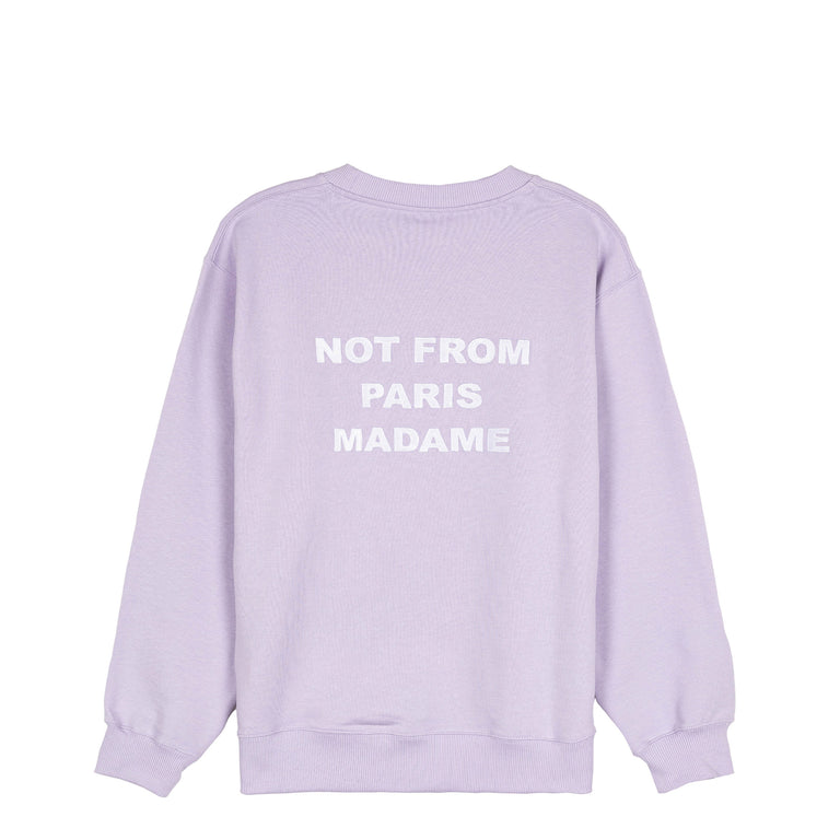 Drole de Monsieur Le Sweatshirt Slogan - XXL / Lavender
