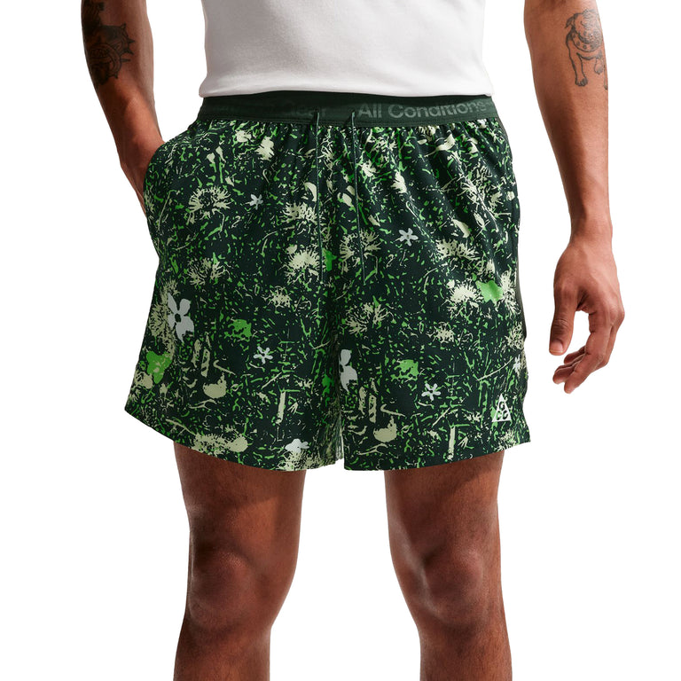 Nike	ACG *Second Sunrise* Dri-FIT 6" Brief-Lined Trail Running Shorts - S / Mean Green / Black Spruce / Summit - 3