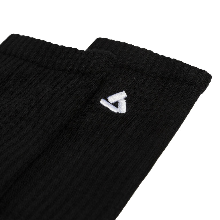 Asphaltgold 3-Pack Stack Logo Socks - 41-46 / Black / White - 2