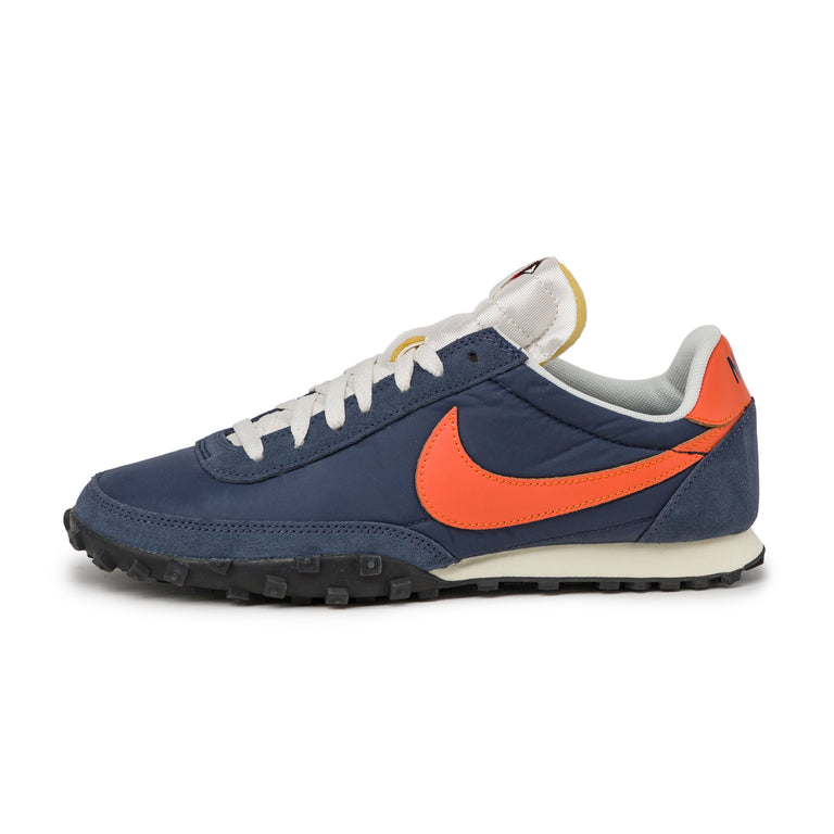 Nike Waffle Racer - 38.5 / Mignight Navy / Safety Orange / Sail
