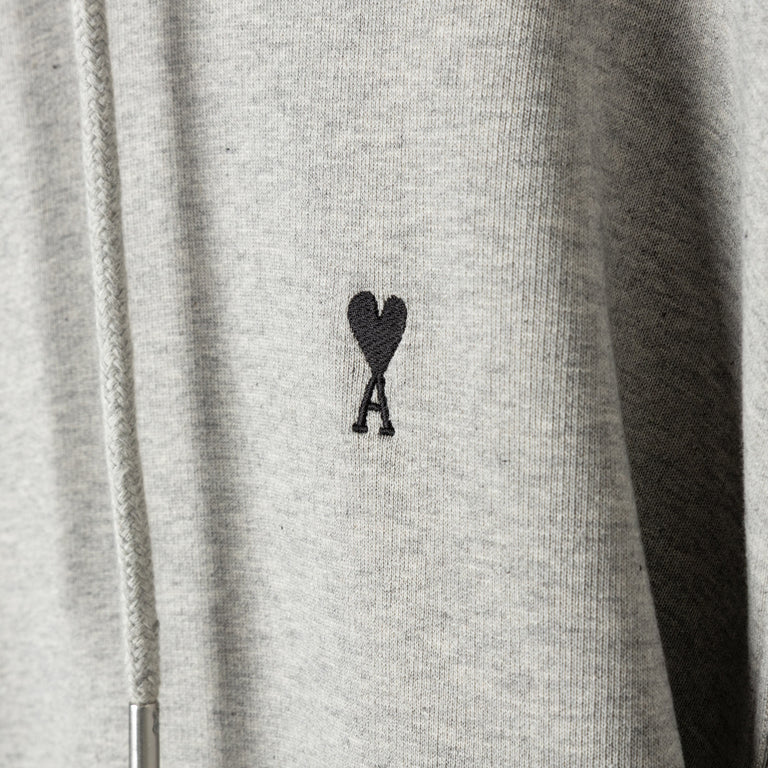 AMI Paris Ami De Coeur Hoodie - M / Heather - 5