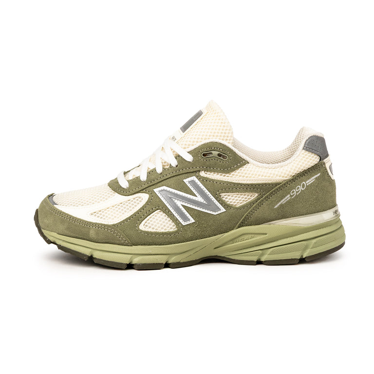 New Balance 990 v4 *Made in USA* - 43 / Olive Leaf / Permafrost / Light Olive
