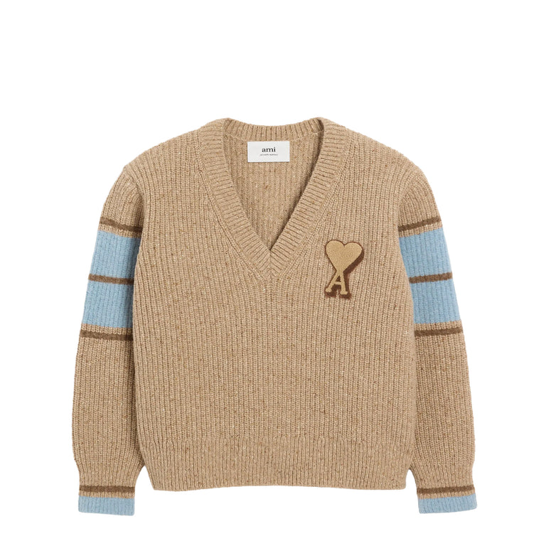 AMI Paris College Sweater - XXL / Camel
