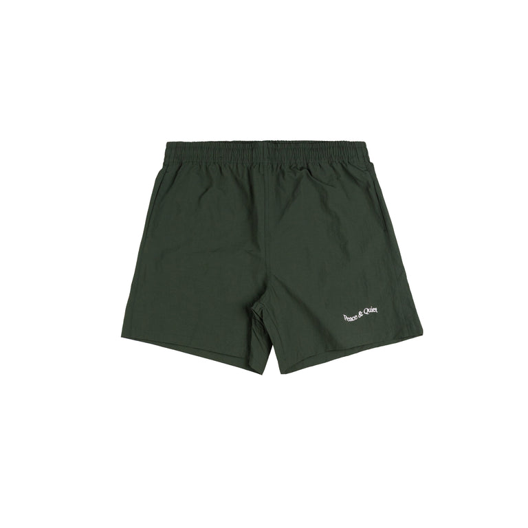 Museum of Peace & Quiet Wordmark Nylon Short - S / Forest - 1