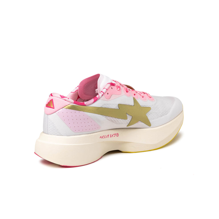 Adidas x BAPE adizero Evo SL - 40 / Core White / Metallic Gold - 9