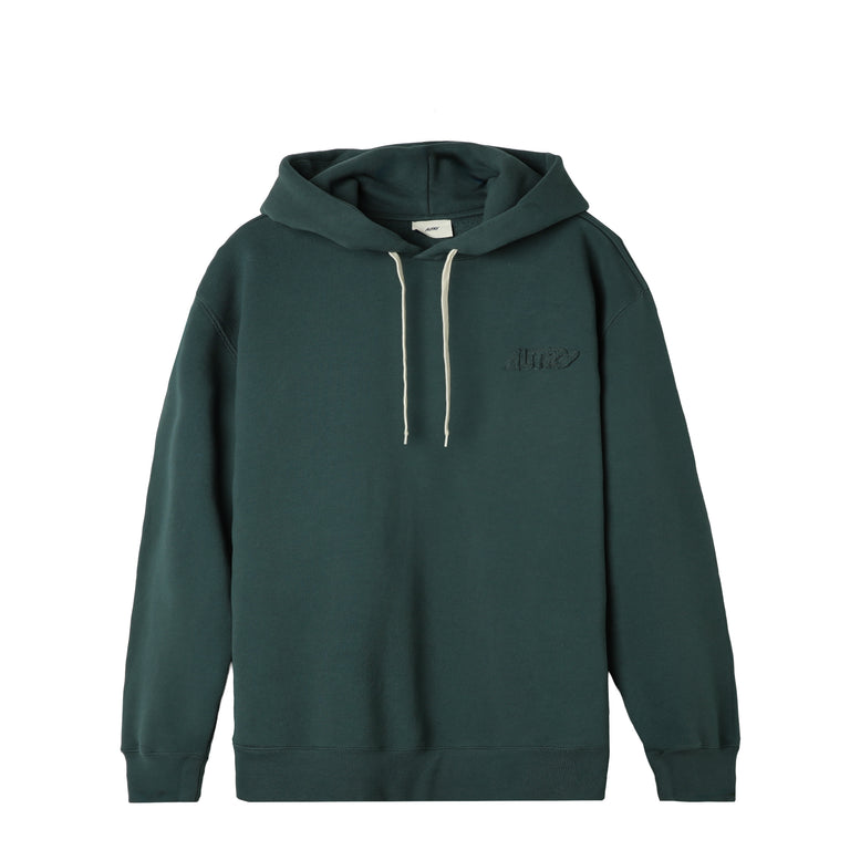 Autry Tonal Logo Hoodie - S / Dark Green - 1