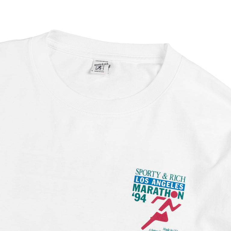 Sporty & Rich LA Marathon Longsleeve Tee - S / White - 3