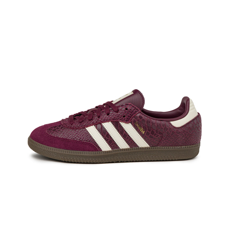 Adidas Samba OG W *Snake* - 36 2/3 / Maroon / Crew White / Gold Metallic
