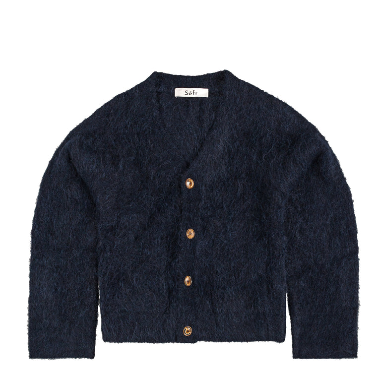 Sefr Lee Cardigan - L / Neptune Alpaca - 1