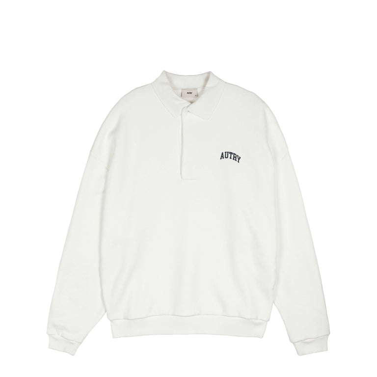 Autry College Polo Sweatshirt - L / White

