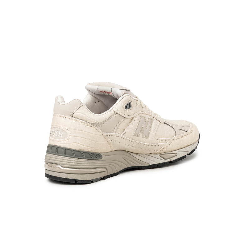 New Balance 991 v1 *Made in England* *Snakeskin* - 40.5 / Oyster Gray / Pistachio Shell / French Oak - 4