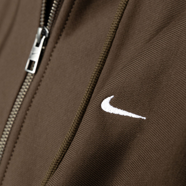 Nike	Solo Swoosh Full-Zip Fleece Hoodie - XL / Dark Hazel / White - 3