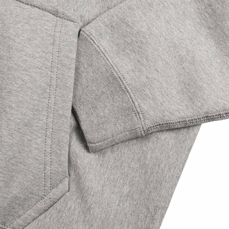 Nike	Solo Swoosh Full-Zip Fleece Hoodie - XXL / Dark Heather Grey / Light Smoke / White - 4