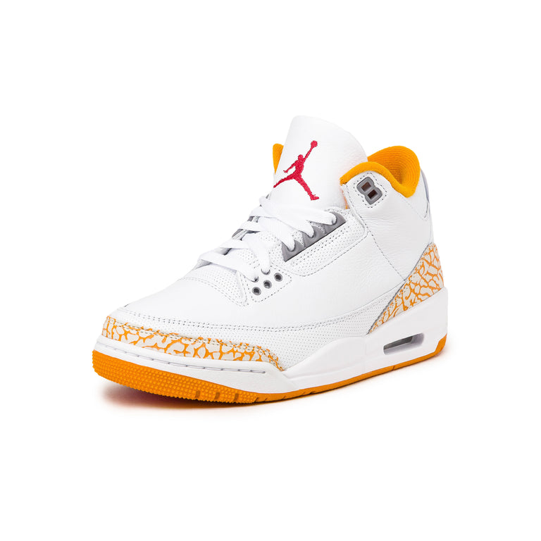 Nike Wmns Air Jordan 3 Retro *White and Orange Peel* - 36.5 / White / Multicolor - 5