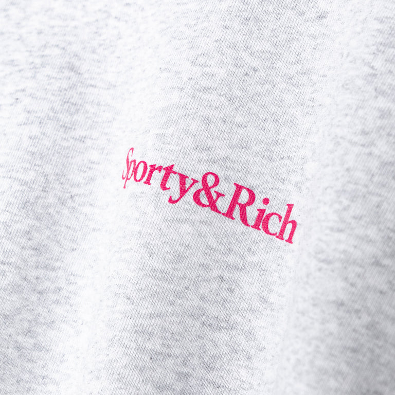 Sporty & Rich NY Motion Crewneck - S / Heather Gray - 4