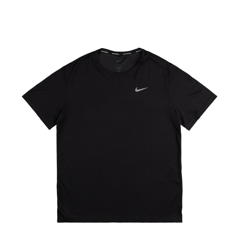 Nike Dri-Fit Miler UV Running Top - XXL / Black / Reflective Silver
