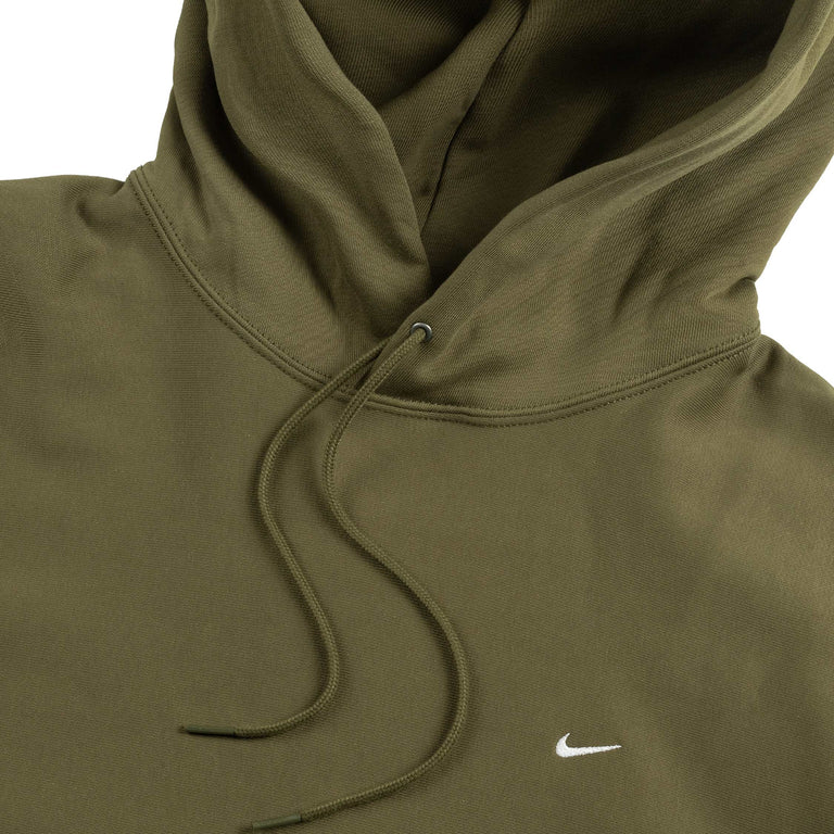 Nike	Solo Swoosh Hoodie - XL / Medium Olive / Medium Olive / White - 2