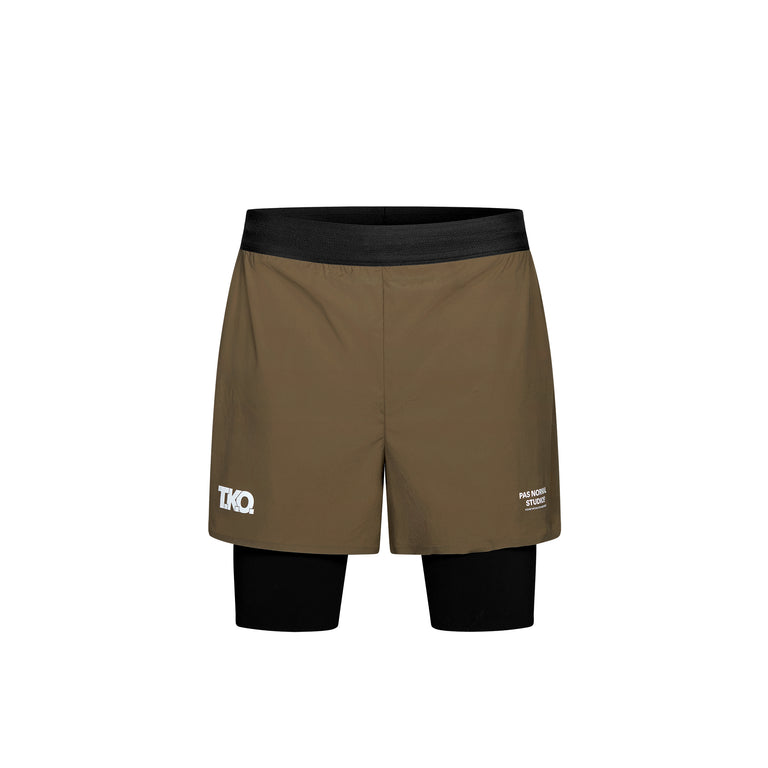 Pas Normal Studios	T.K.O. Balance 2-in-1 Shorts - XL / Dark Stone - 1