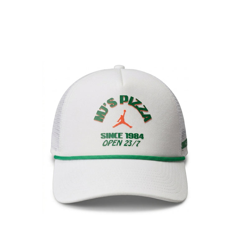 Nike	Jordan Rise Structured Trucker Cap - S/M / White/Court Green/Infrared 23 - 1