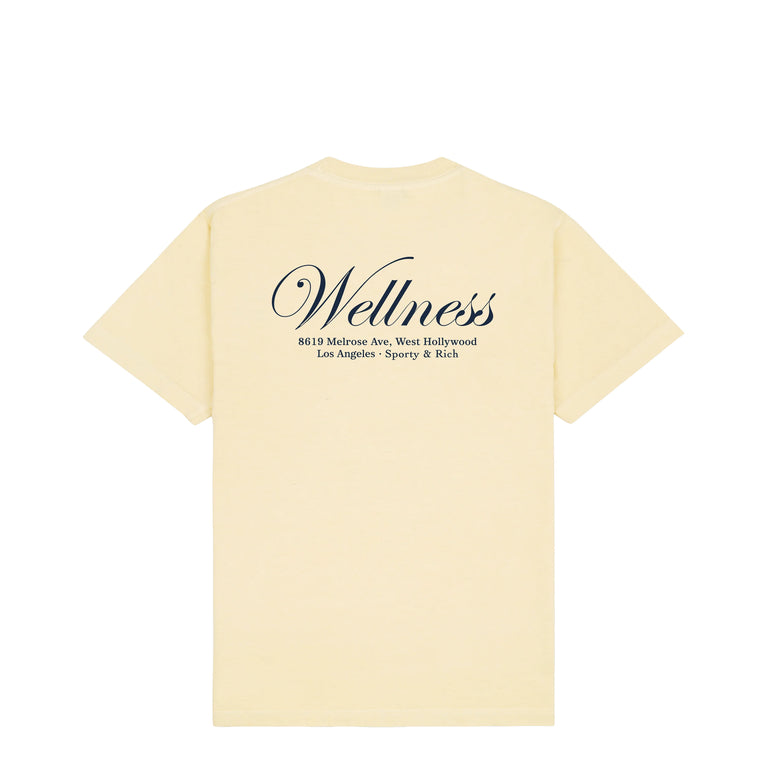 Sporty & Rich	Avenue T-Shirt - L / Almond / Navy
