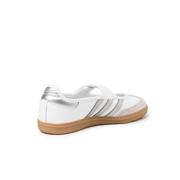 Adidas Samba Jane W - 37 1/3 / Footwear White / Silver Metallic / Gum 4 - 4