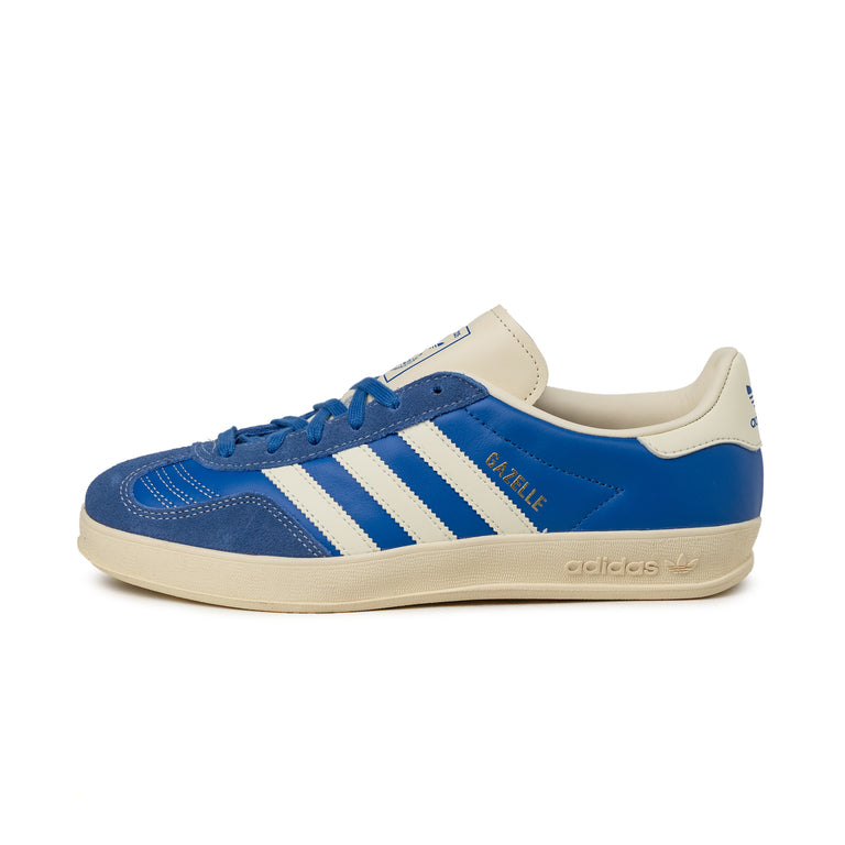 Adidas Gazelle Indoor - 40 / Blue / Crew White / Gold Metallic
