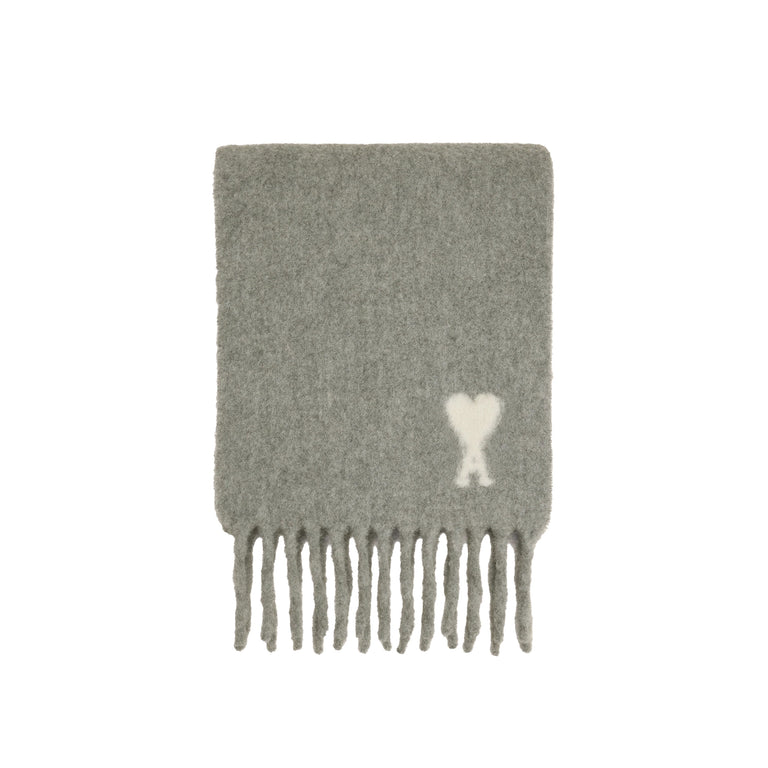 AMI Paris Ami De Coeur Alpaca Scarf - 1