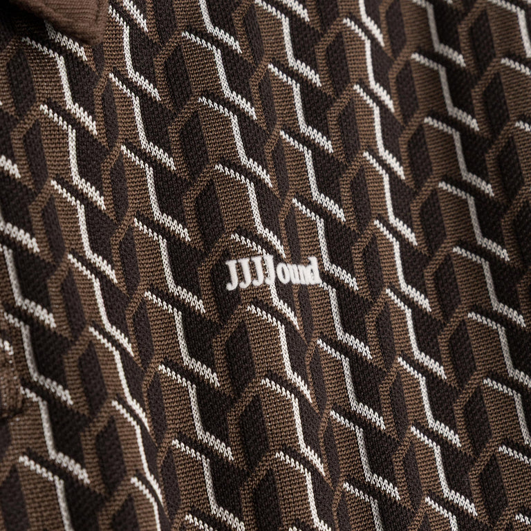 Puma x JJJJound T7 Longsleeve Polo - L / Chocolat - 3