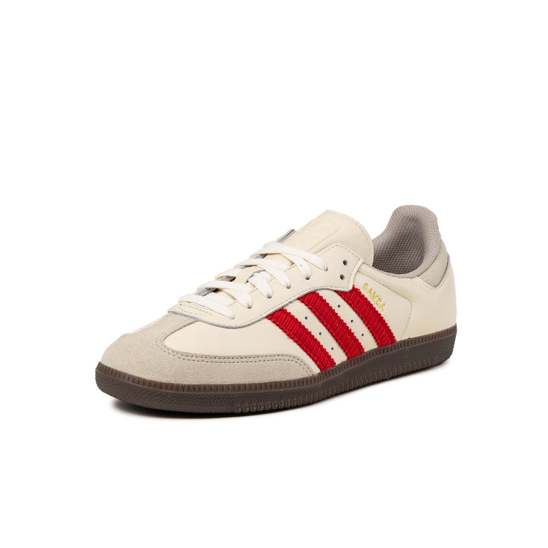 Adidas Samba OG - 36 2/3 / Off White / Better Scarlet / Gum - 5