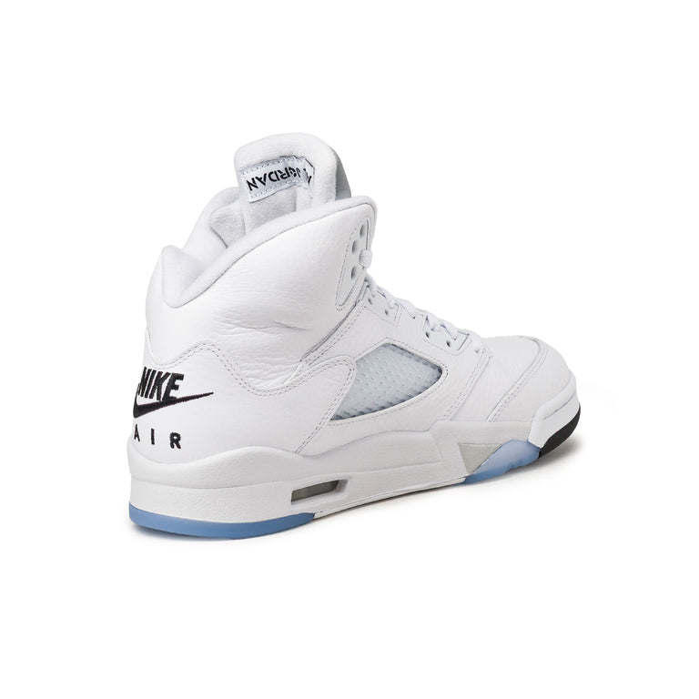 Nike Air Jordan 5 Retro OG - 44 / White / Black / Metallic Silver - 7