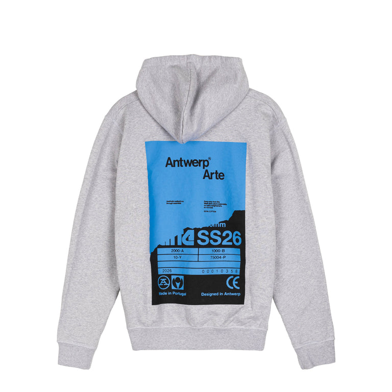 Arte Antwerp Back Poster Hoodie - XL / Grey
