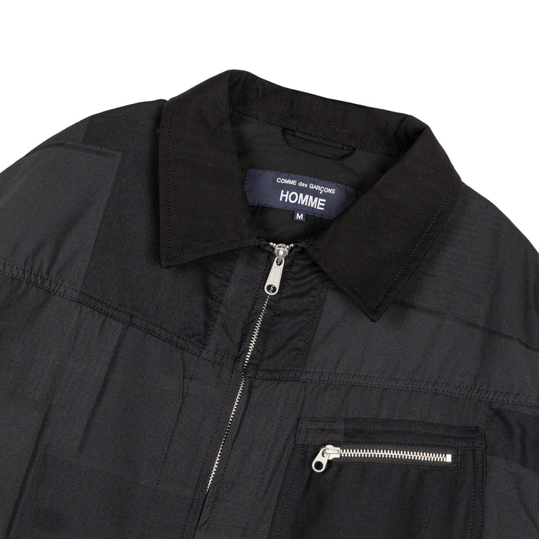 Comme des Garcons Homme Patchwork Field Jacket - M / Navy - 2