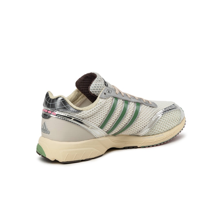 Adidas Adizero Adios OG - 44 2/3 / Cream White / Preloved Green / Dark Brown - 3