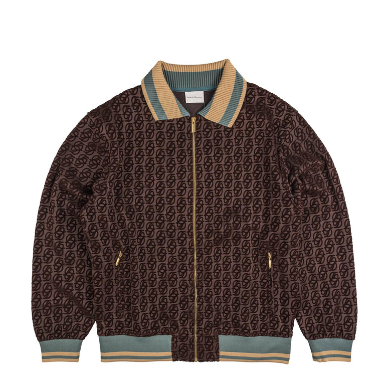 Drole de Monsieur La Track Jacket Monogramme - XL / Dark Brown - 1