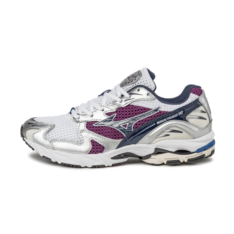 Mizuno Wave Rider 10 Sport - 44.5 / White / Baritone Blue / Dark Purple
