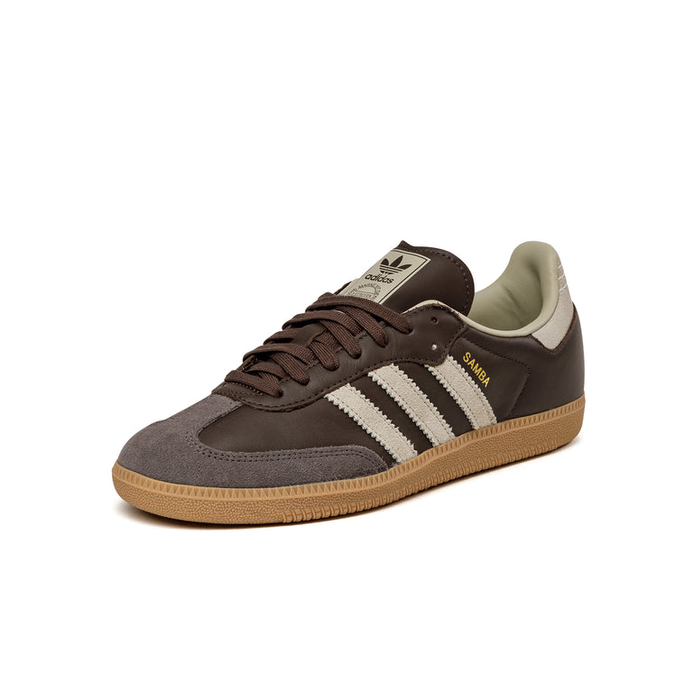 Adidas Samba OG - 46 2/3 / Brown / Putty Grey / Gold Metallic - 2