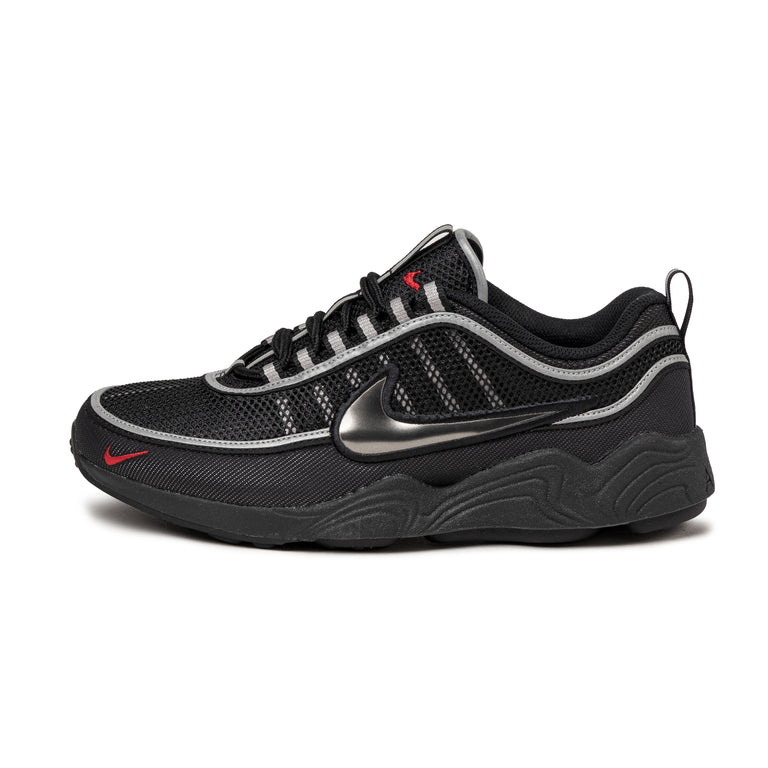 Nike Air Zoom Spiridon SP - 38.5 / Black / Black / Metallic Silver / Sport Red - 1