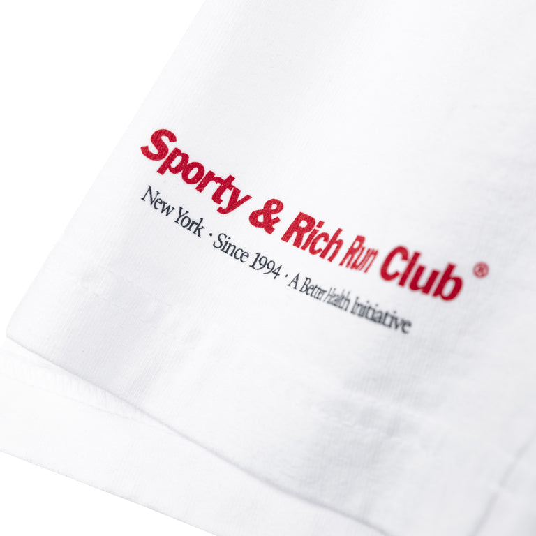 Sporty & Rich	Run Club Gym Short - S / White - 4