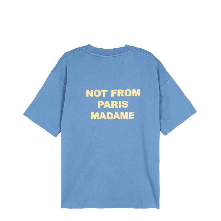 Drole de Monsieur	Le T-Shirt Slogan - S / Atlantic Blue
