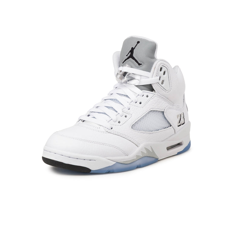 Nike Air Jordan 5 Retro OG - 44 / White / Black / Metallic Silver - 6