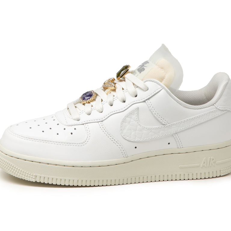 Nike Wmns Air Force 1 Low PRM - 36.5 / Summit White / Summit White / Sea Glass
